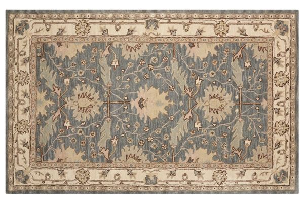 India House Blue Traditional Rug