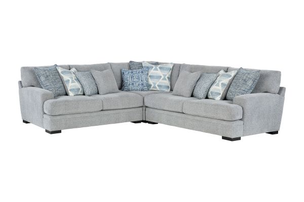 Bulova Silver 3-Piece Sectional 