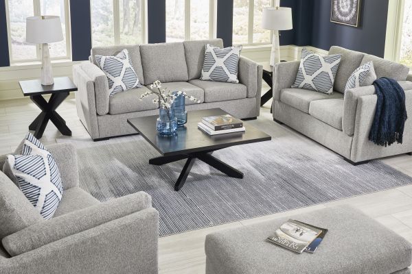 Evansley 4-Piece Grey Living Room Set