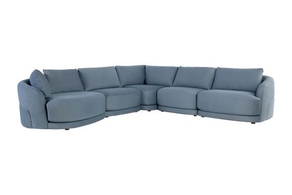 Alba 5-Piece Sectional with Left Arm Facing Cudldler 