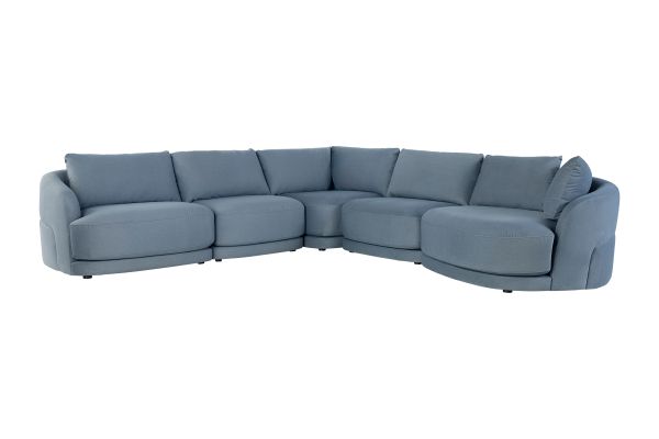Alba 5-Piece Sectional with Right Arm Facing Cuddler 