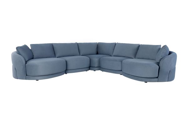 Alba 5-Piece Cuddler Sectional 