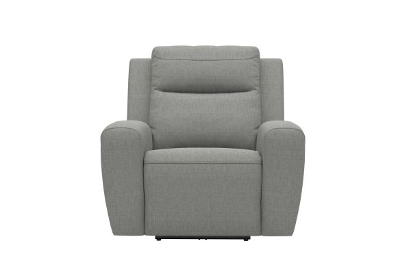 Decker Grey Dual Power Recliner