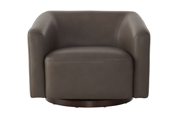 Emma Leather Swivel Chair