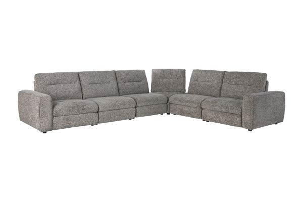 Polo Grey Power Reclining 6-Piece Sectional 