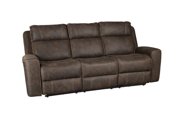 Telluride Chocolate Motion Sofa with Dropdown Table
