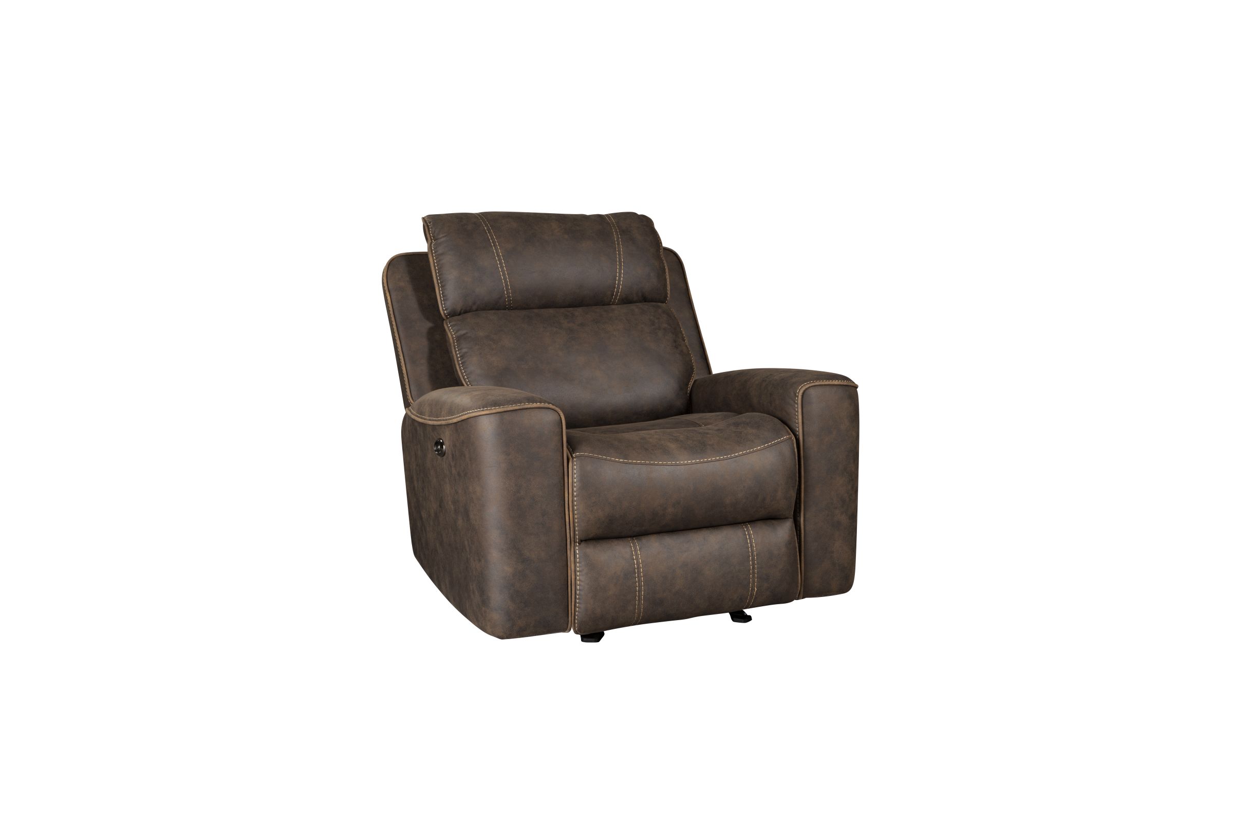 Telluride Chocolate Rocker Recliner at Gardner White