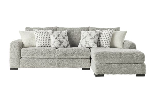 Haven Dove 2-Piece Sectional with Right Arm Facing Chaise