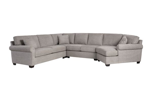 Camila 3-Piece Sectional with Right Arm Cuddler Chaise by Detroit Furniture Collection