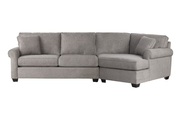 Camila 2-Piece Sectional with Right Arm Facing Cuddler Chaise by Detroit Furniture Collection