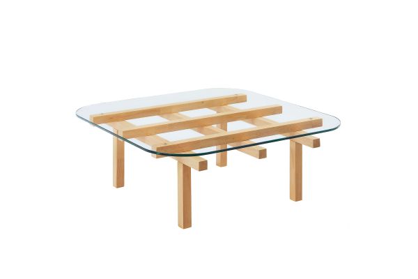 Isby 35 Inch Tempered Glass Coffee Table by Modway