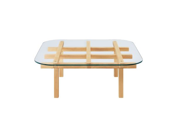 Isby 35 Inch Tempered Glass Coffee Table by Modway