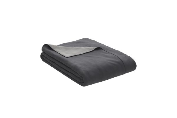 Duvet Cover + Cooling/Bamboo King/Cal King - Shadow / Dove Gray