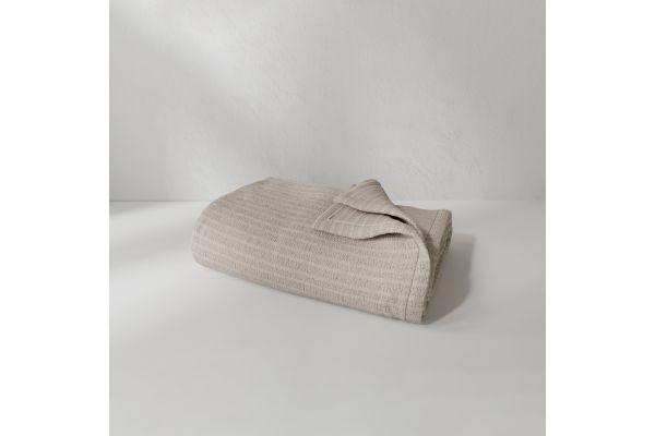 Everyday Cotton King/Cal King Coverlet - Oatmeal