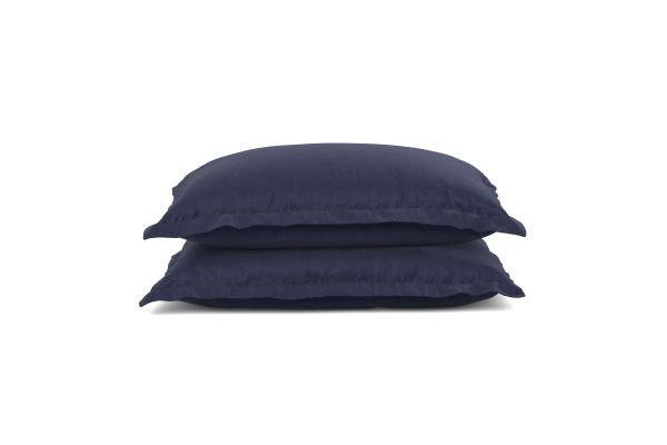 King Pillow Sham Set + Soft Touch/Bamboo King - Midnight / Midnight