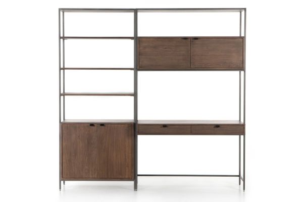Trey Modular Wall Desk+ 1 Bookcase