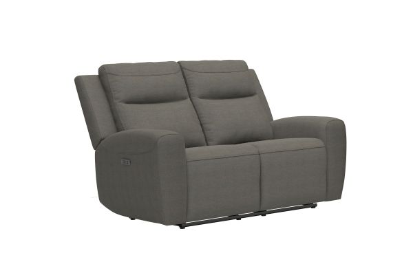 Ash Dual Power Reclining Loveseat