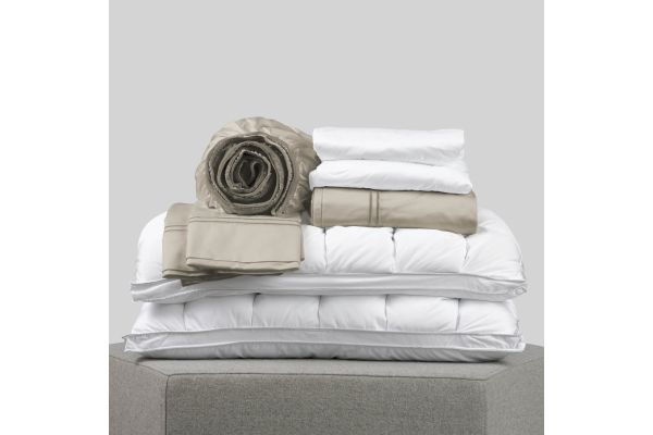 Split Cal King Comfort Bundle - Dove Gray