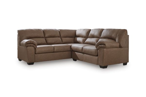 WillowBend Caramel 2-Piece Left Arm Facing Sectional