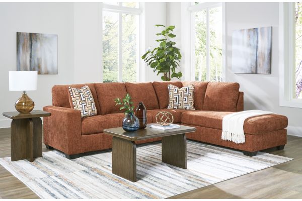 Aviemore Spice 5-Piece Living Room Set with Right-Facing Sectional