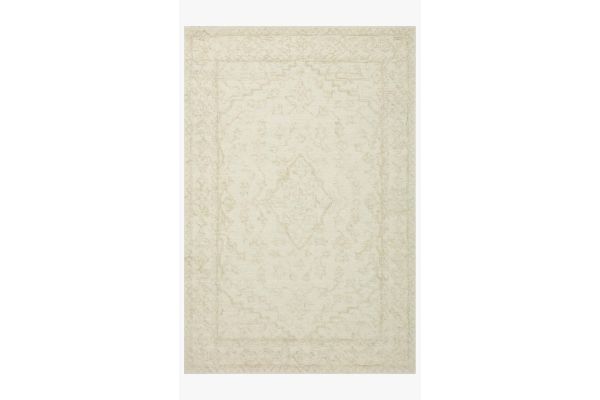 Annie White and Light Grey 8x10 Rug by Loloi