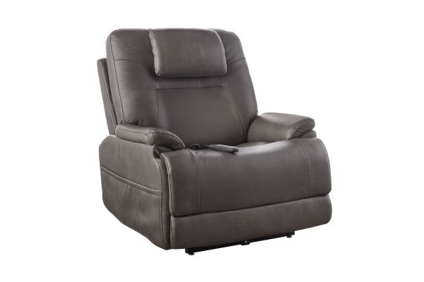 Zecliner Model 2 Smoke Ergonomic Triple Power Sleep Recliner with Lift by Flexsteel