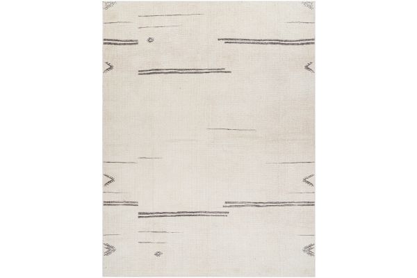 Rivi Ivory Machine Woven 8x10 Area Rug