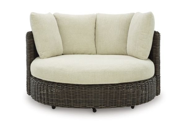 Kimora Outdoor Swivel Lounge Chair with Cushion