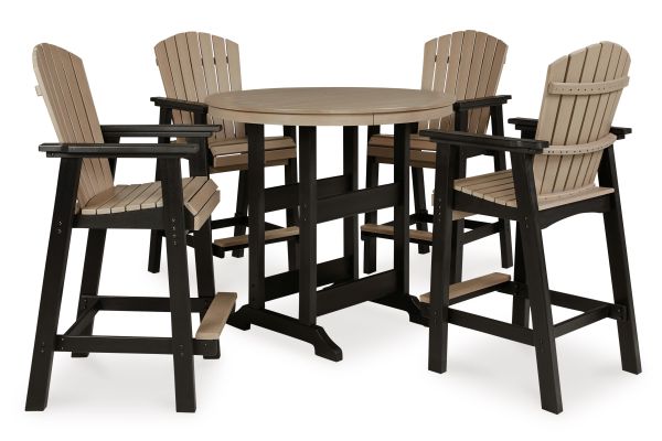 Fairen Trail Round 5-Piece Outdoor Bar Set