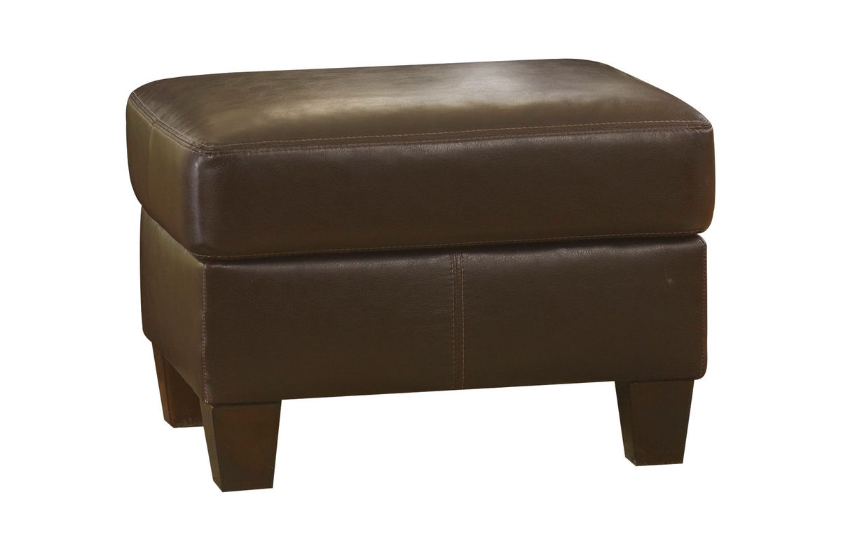 Lakeside Leather Ottoman at GardnerWhite