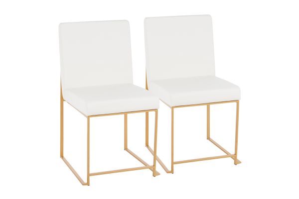 High Back Fuji Dining Chair by LumiSource - Set of 2