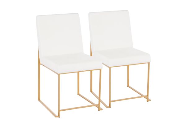 High Back Fuji Dining Chair by LumiSource - Set of 2