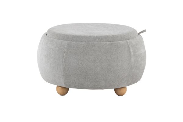 Tray Pouf Storage Ottoman by LumiSource