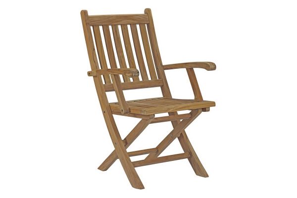 Marina Outdoor Patio Teak Folding Armchair by Modway