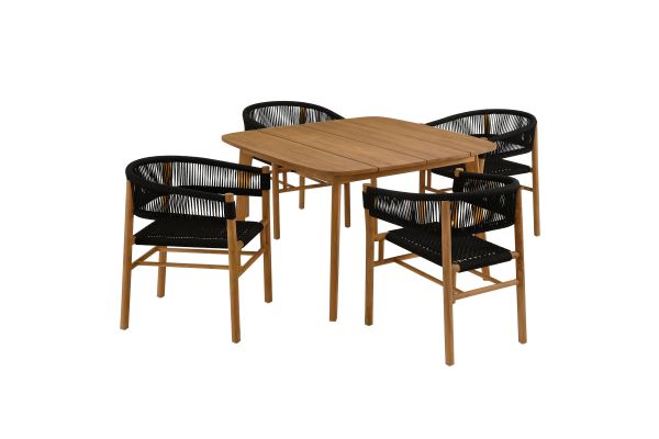 Vienna 5-Piece Outdoor Dining Set by Modway