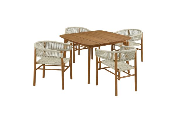 Vienna 5-Piece Outdoor Dining Set by Modway