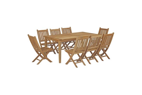 Marina 9-Piece Outdoor Dining Set by Modway