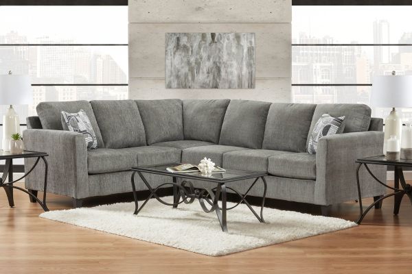Sims Grey 2-Piece Sectional 