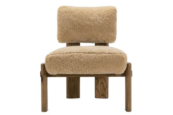 Shearling Leather Cassius Chair