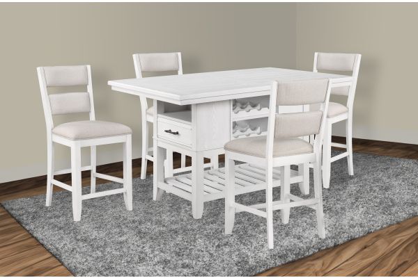 Wendy 5-Piece Counter Height Dining Set