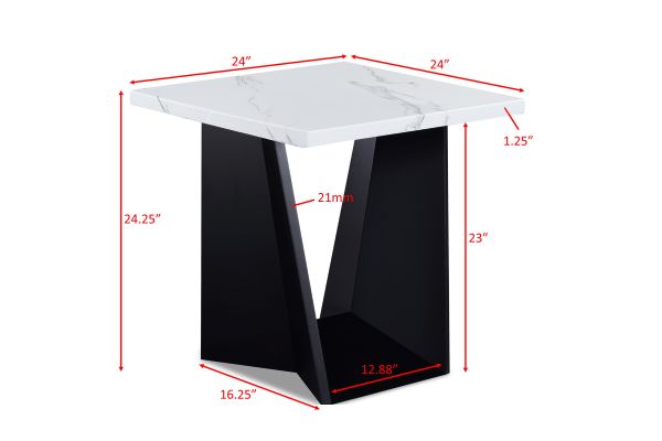 Adea Black Cocktail Table Set at Gardner White