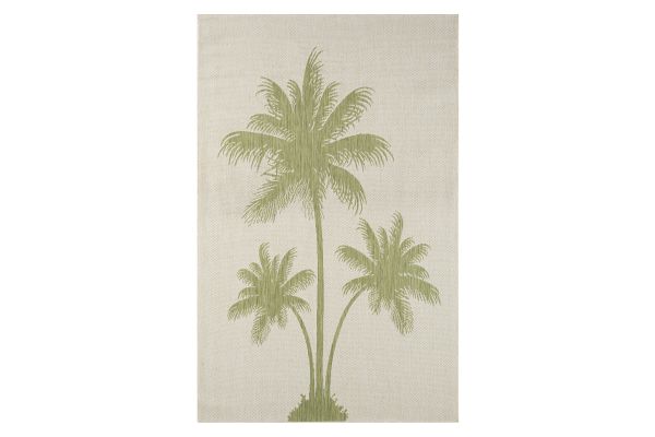 Catalina Beige and Dark Green Palm Trees 7'9