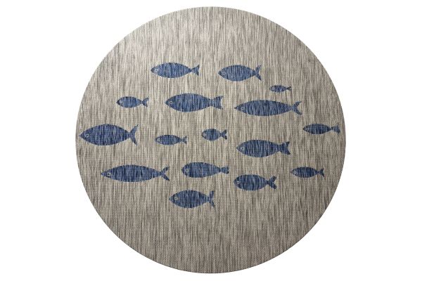 Catalina Gray and Navy Blue Fish 5'3