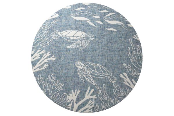 Seaside Aqua and White Sea Turtle 5'3