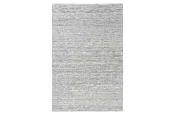 Solace Silver and Ivory Striped 7'9