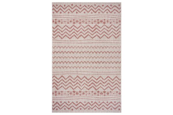 Sunshower Beige and Red Tribal 7'9