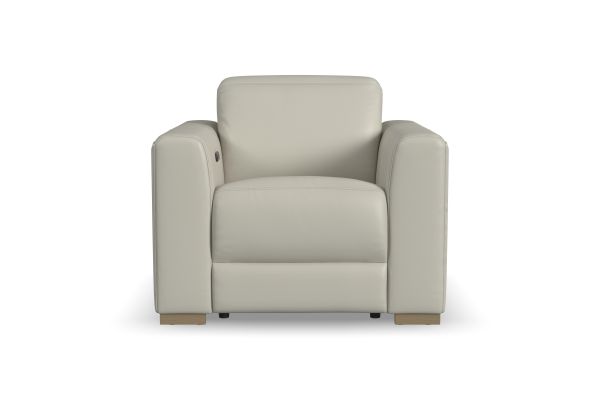 Aurora Coconut Power Recliner with Power Headrest