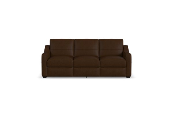 Hudson Dark Brown Leather Sofa