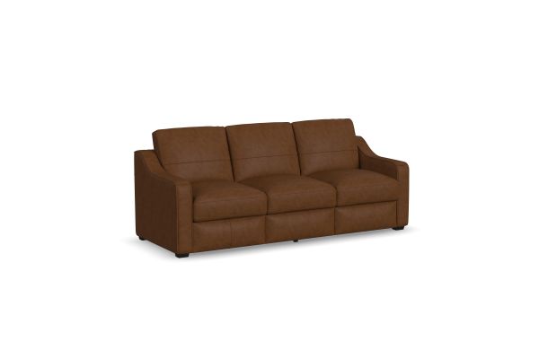 Hudson Brown Leather Sofa