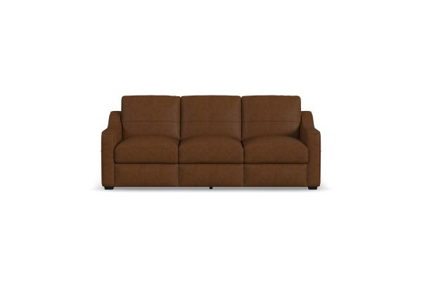 Hudson Brown Leather Sofa